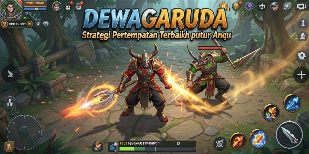 Tangkapan layar seru dari gameplay strategi DEWAGARUDA.