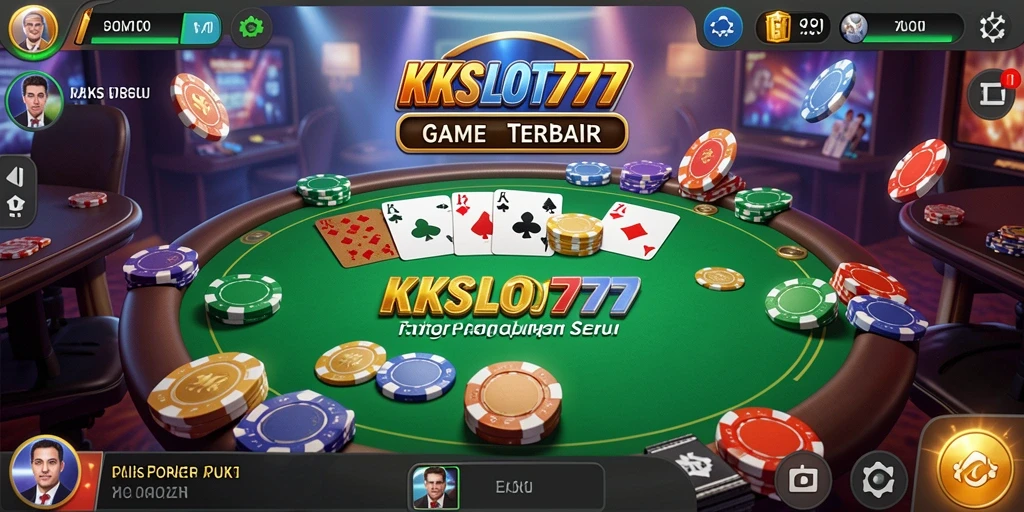 Tampilan gameplay seru di KKSLOT777 dengan kartu poker yang menarik.