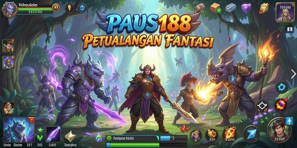 Tampilan gameplay <strong>PAUS188</strong> yang memukau dalam dunia RPG.