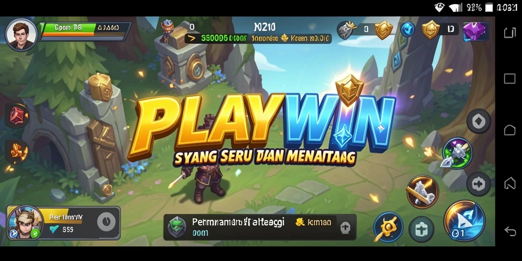 Tampilan gameplay seru dan strategi dalam PLAYWIN.