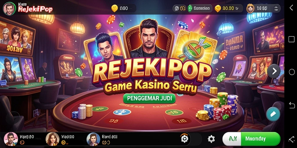 Screenshot menampilkan gameplay seru dari REJEKIPOP di Kasino.